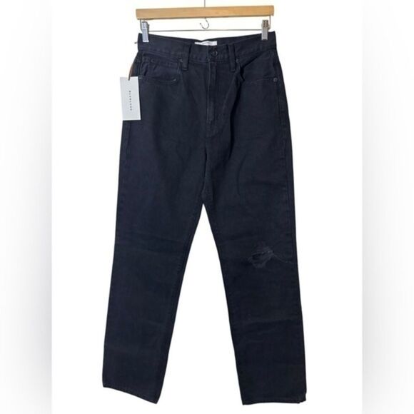 NEW SLVRLAKE black denim jeans London 28 distressed - Picture 1 of 6